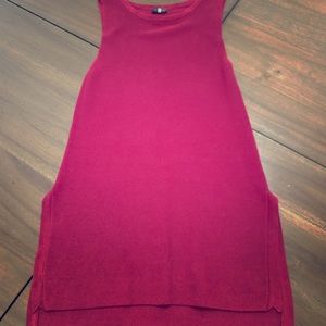 Ribbed sleeveless top